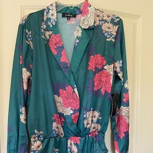 Lulus Satin Printed Bodysuit